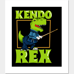 TREX doing Kendo Posters and Art